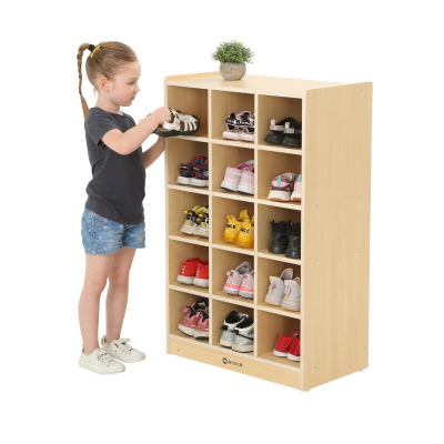 Kindergarten Schuhregal für 15 Paar Schuhe