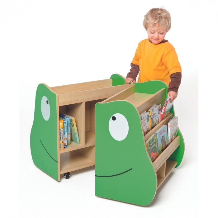 Bücherkiste Frosch, fahr- & klappbar