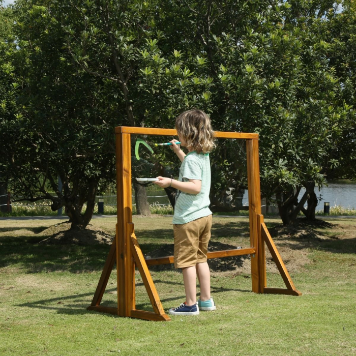 Outdoor Maltafel, transparent, inkl.. 4 Standfüße