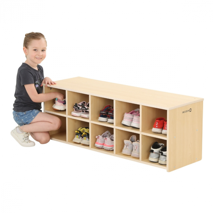 Kindergarten Schuhregal für 10 Paar Schuhe